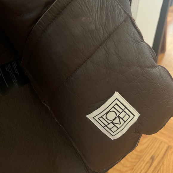 TOTEME brown Lanyard Shearling Jacket - Picture 5 of 5